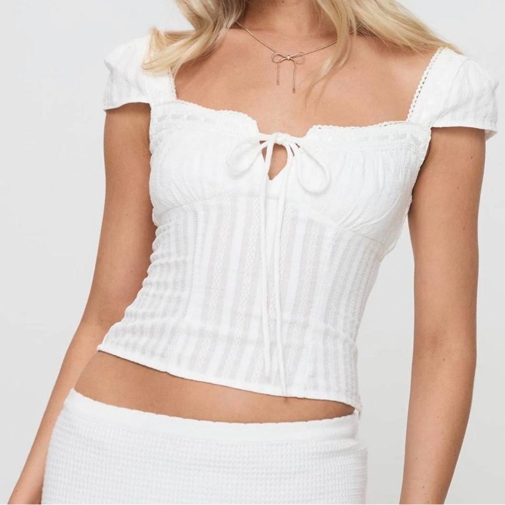 Princess Polly white lace top